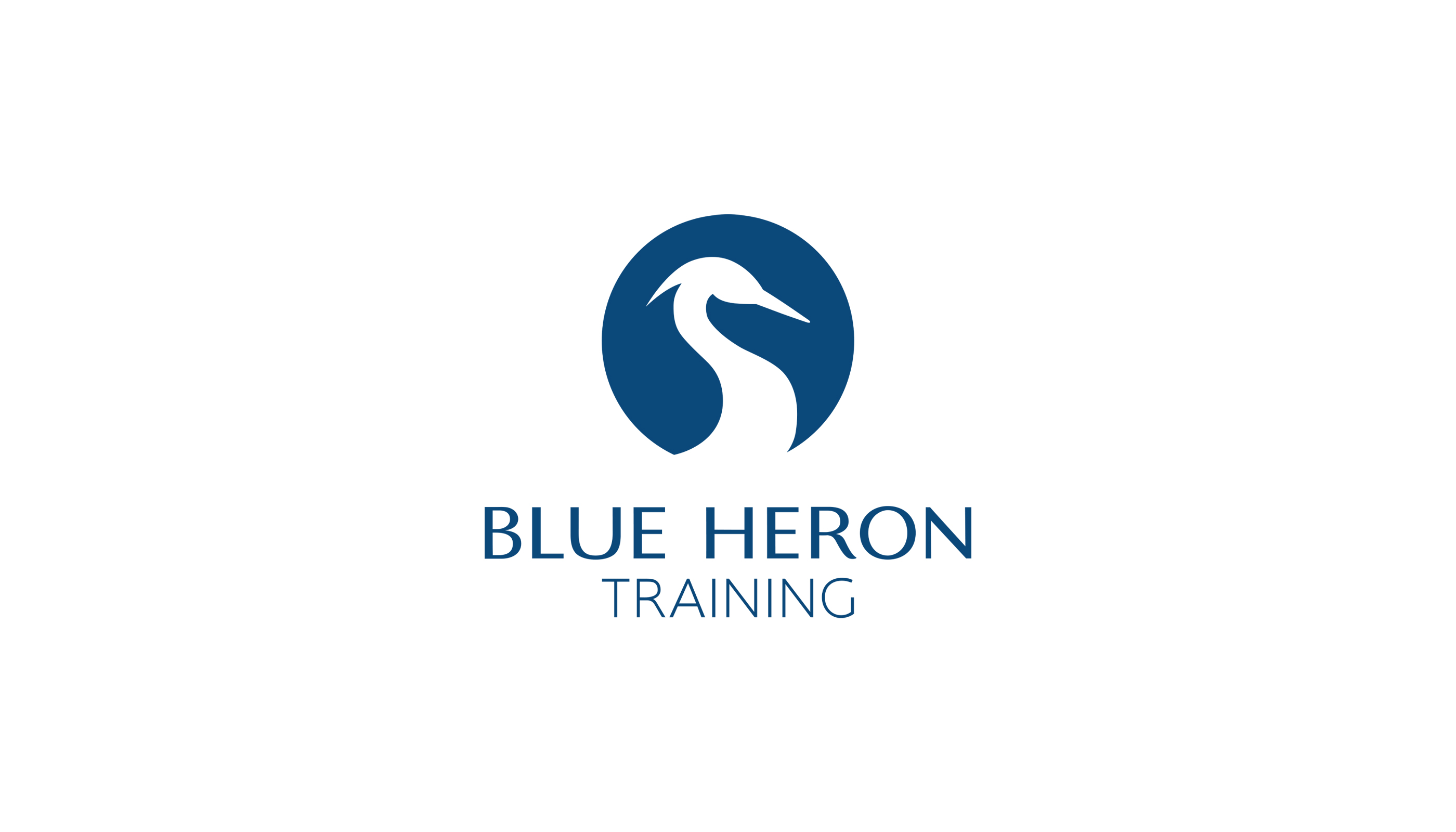 Blue Heron Training, branding print and digital
