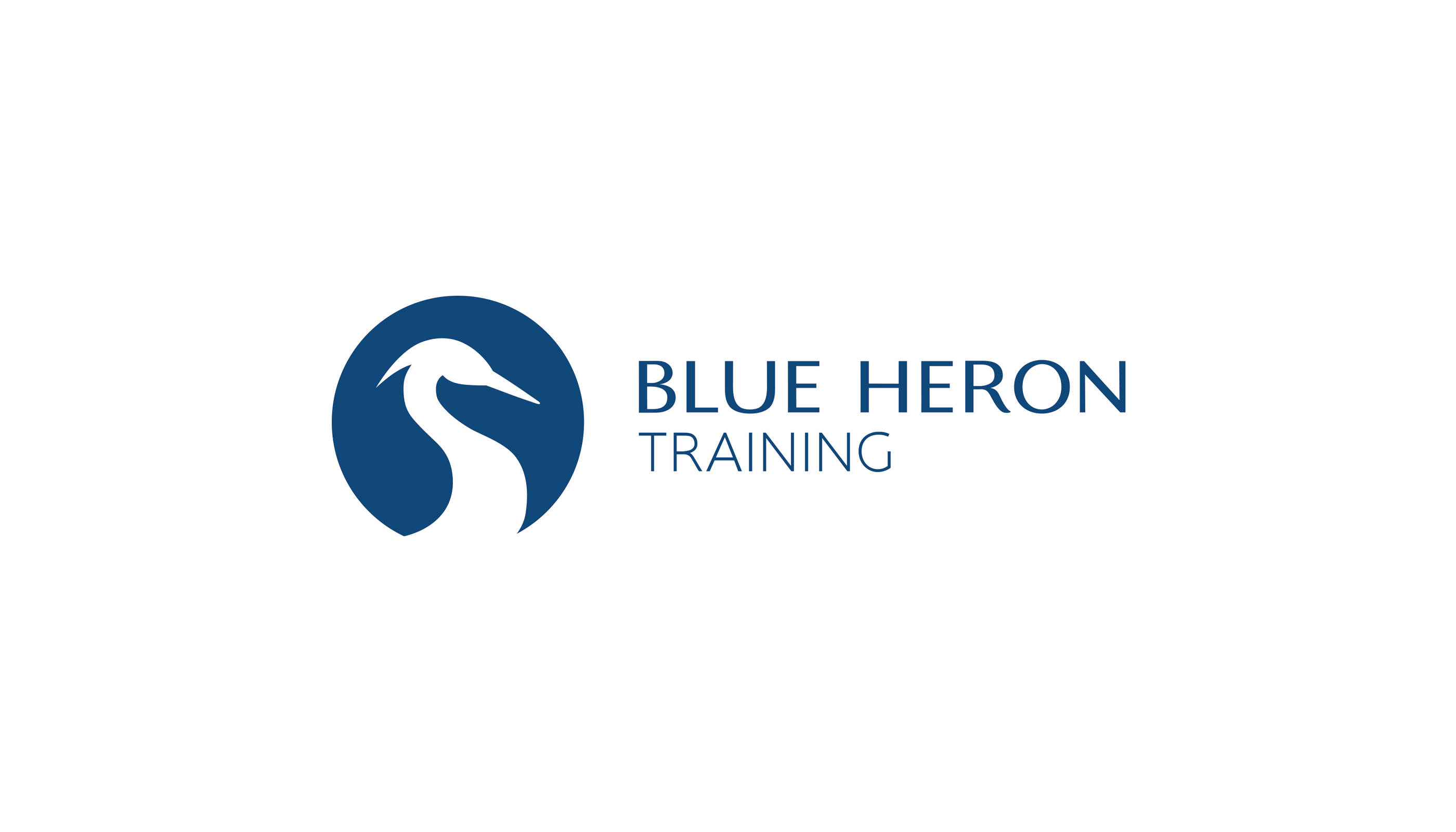 Blue Heron Training, branding print and digital