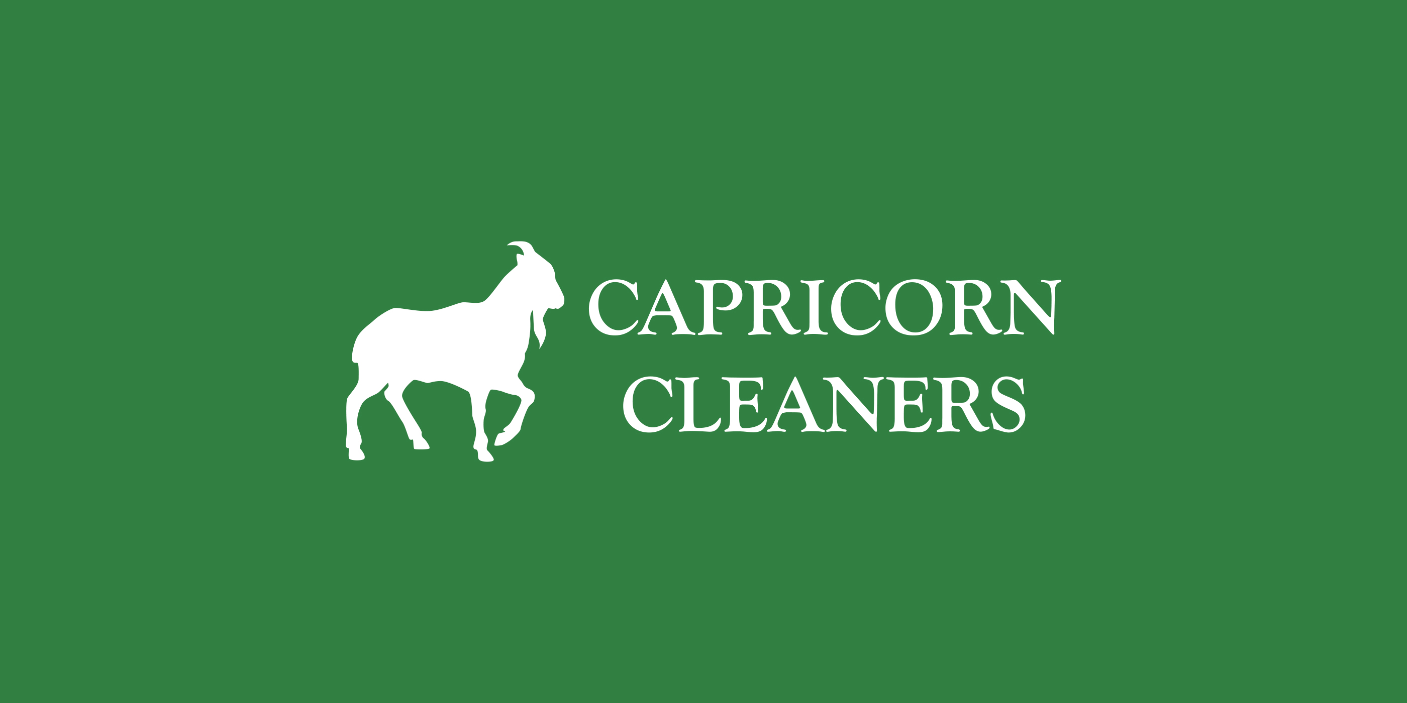 Capricorn Cleaners, print design and website design