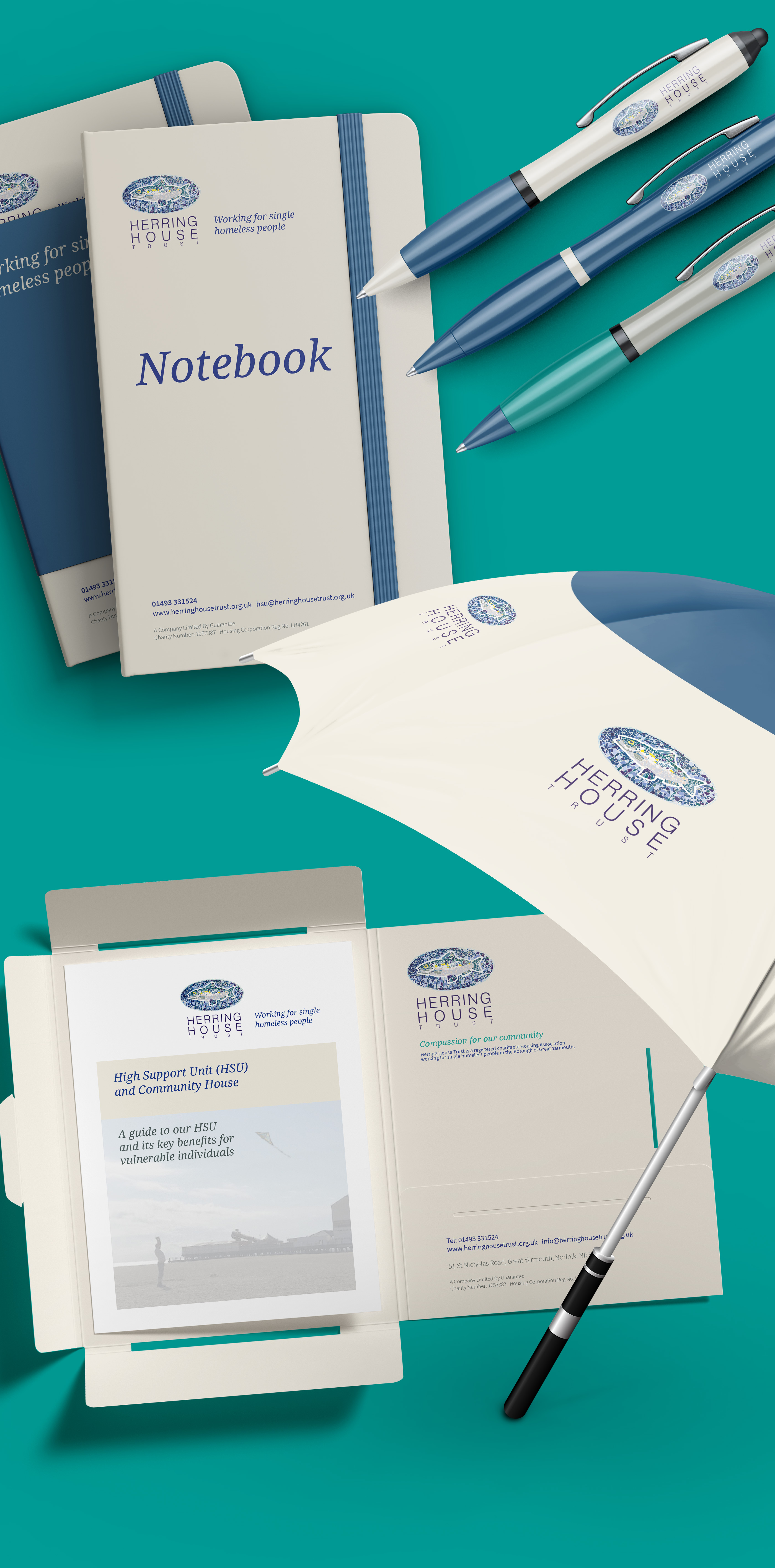 Herring House Trust, print and digital design and management