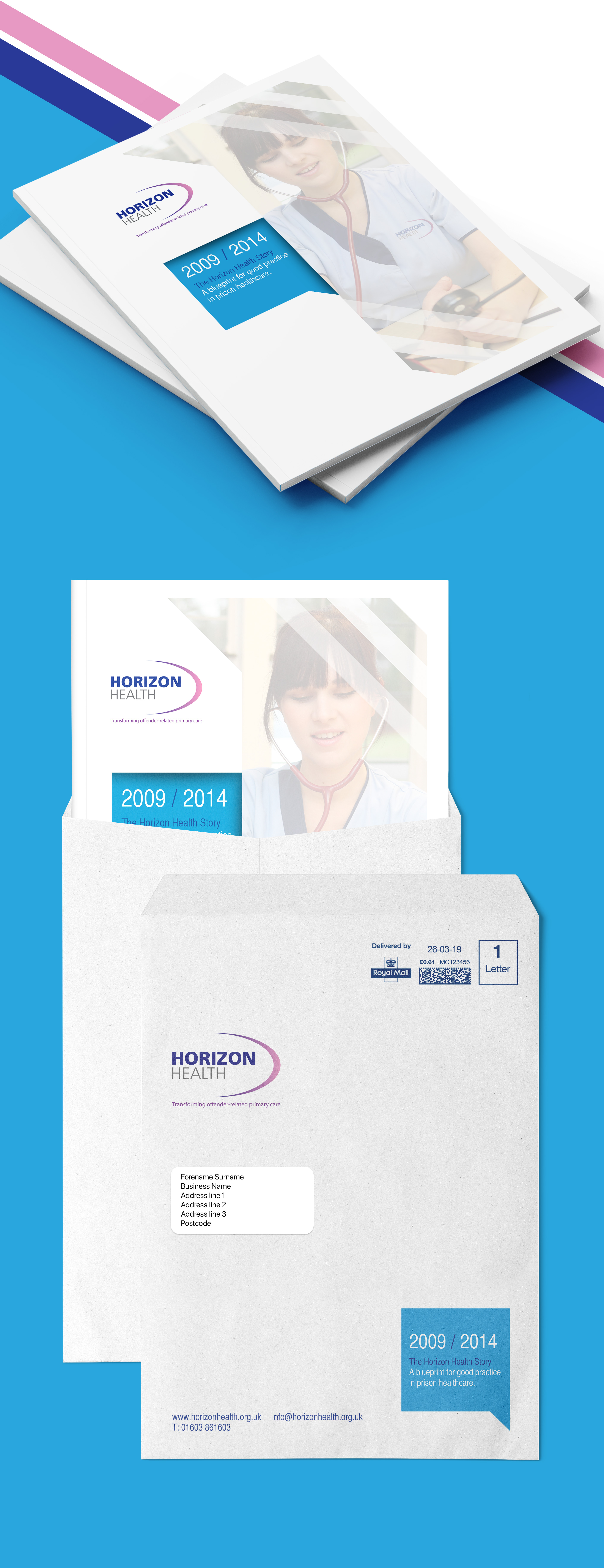 Horizon Health print design and brand management
