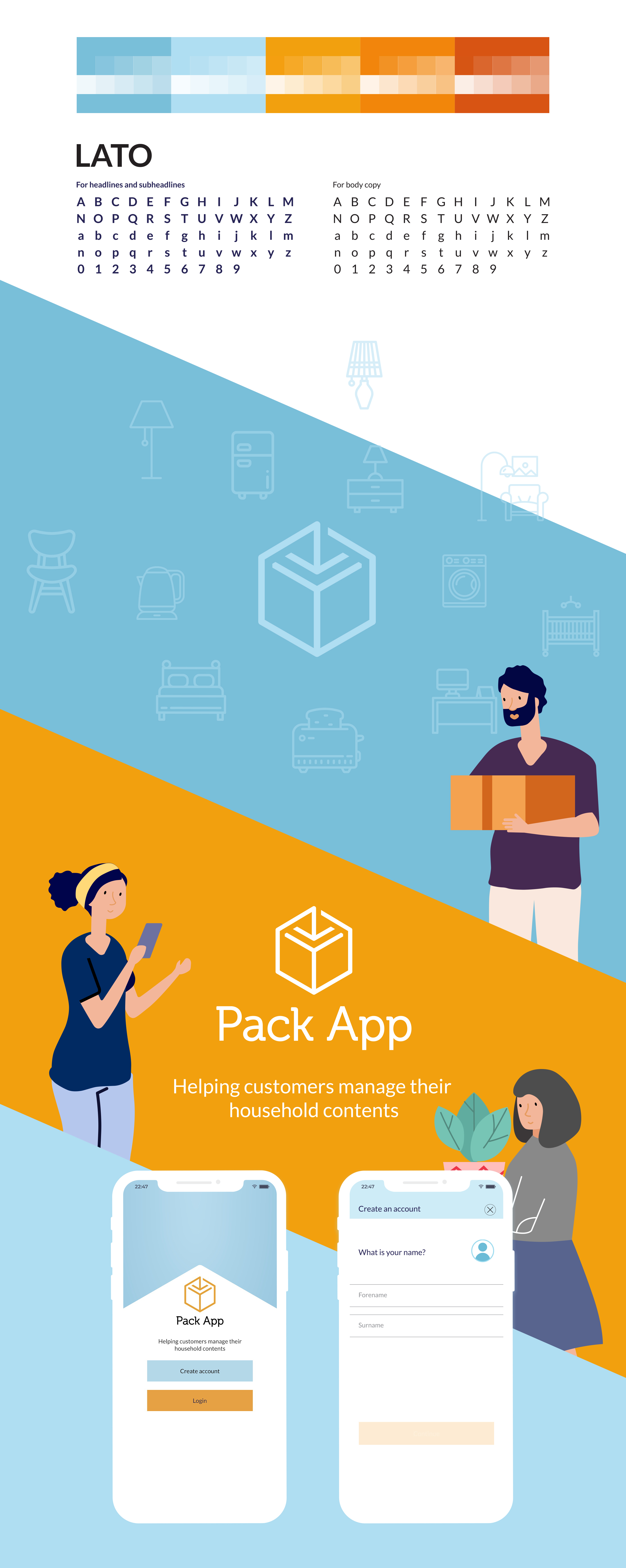 Pack App, mobile based application design and build