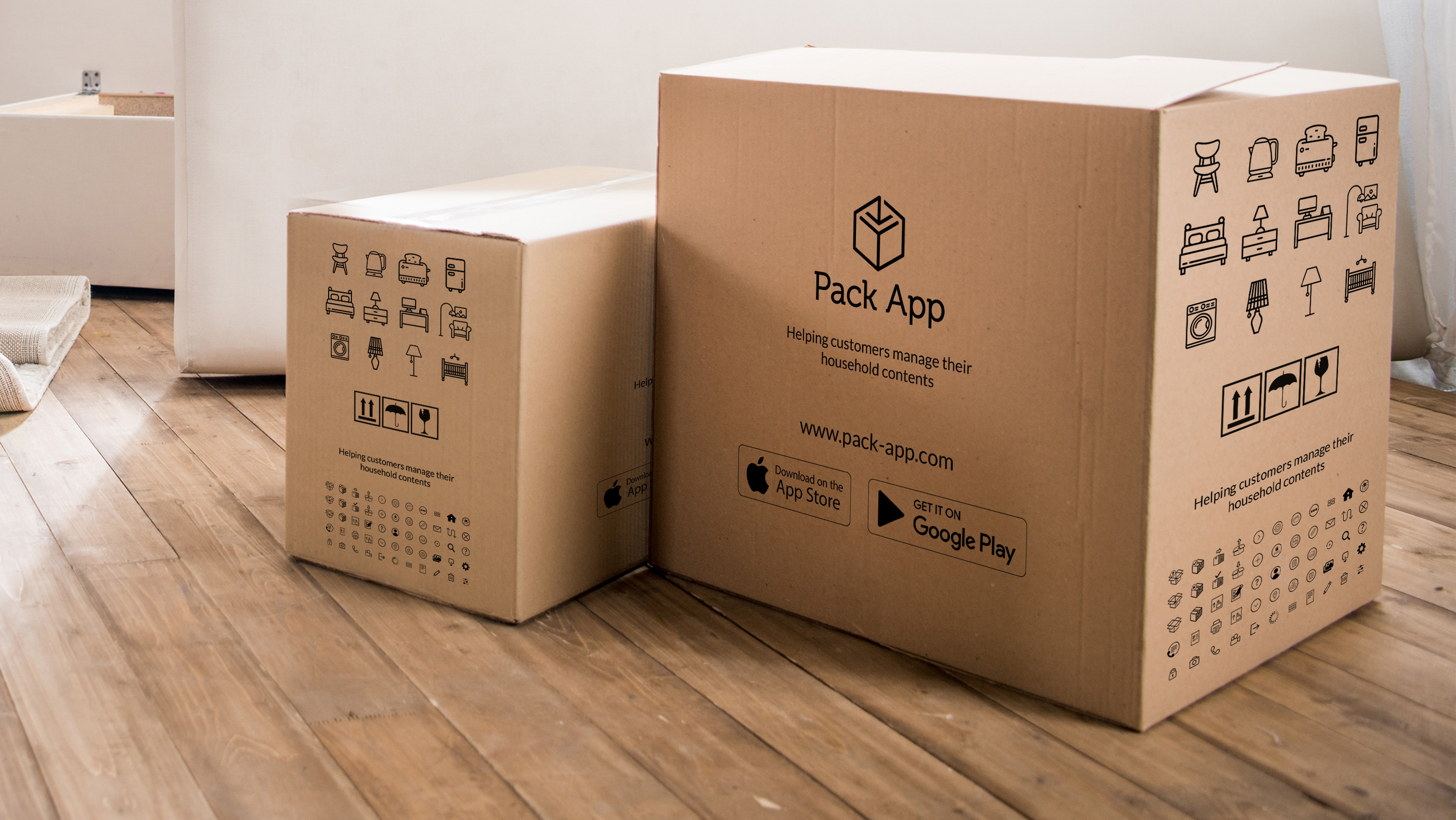 Pack App, mobile based application design and build